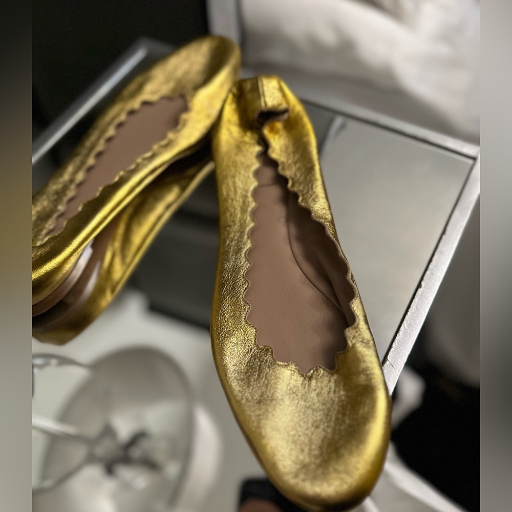 Chloe leather flats good condition